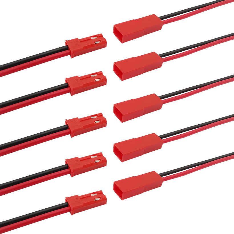 Jst 2P Cable, 22Awg Fire-Resistant Silicon Wire