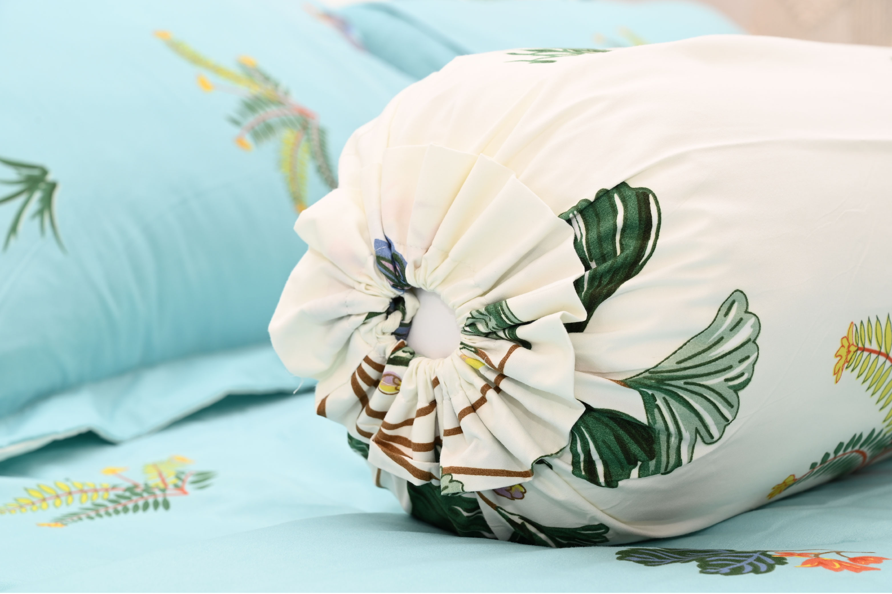 Bộ 5 món drap, áo gối kèm mền Stefani - ST200049 - Bộ chăn ga gối cotton 1m6x2m, 1m8x2m