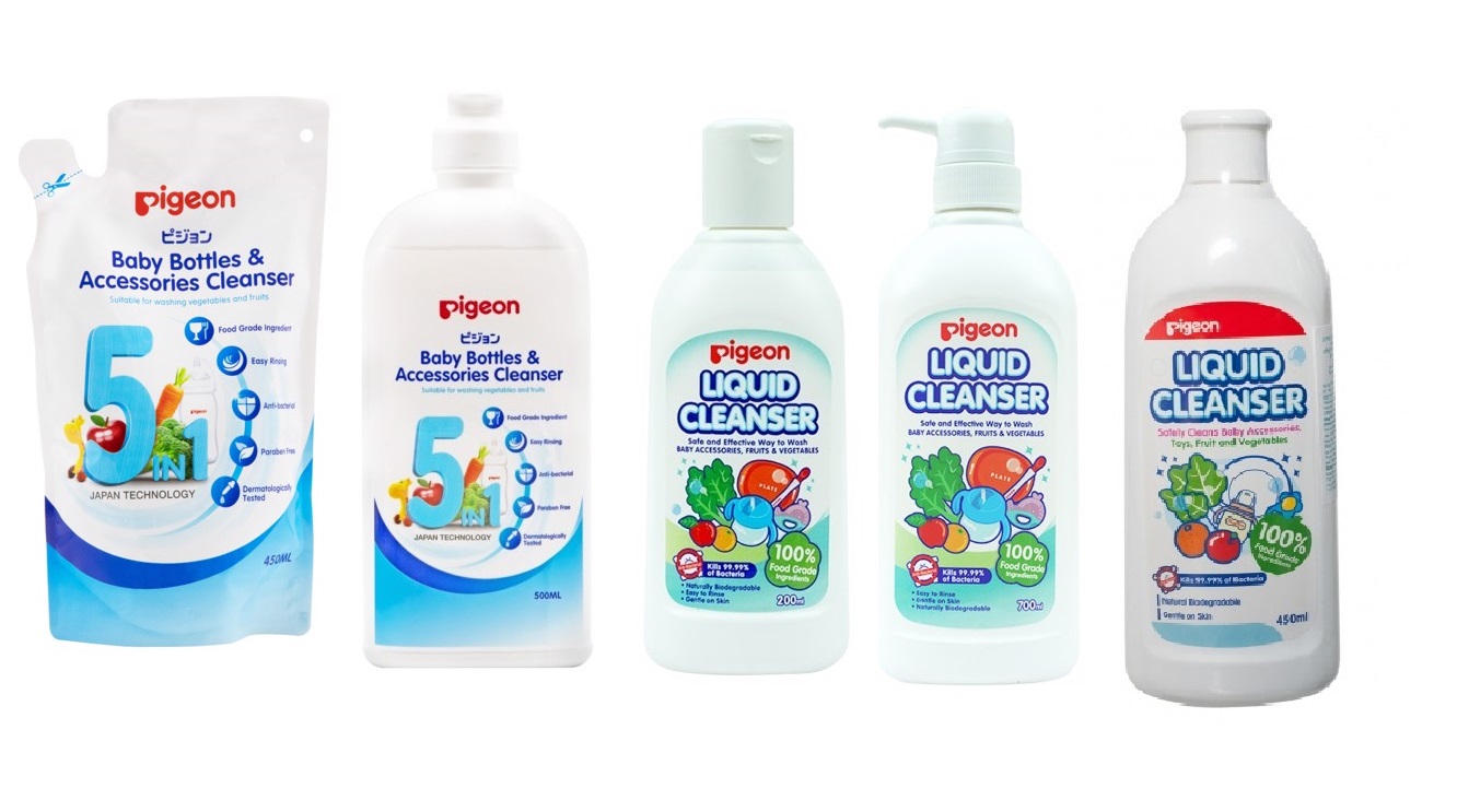 Nước rửa bình sữa Pigeon 200ml, 400ml, 450ml, 700ml [hàng chính hãng]