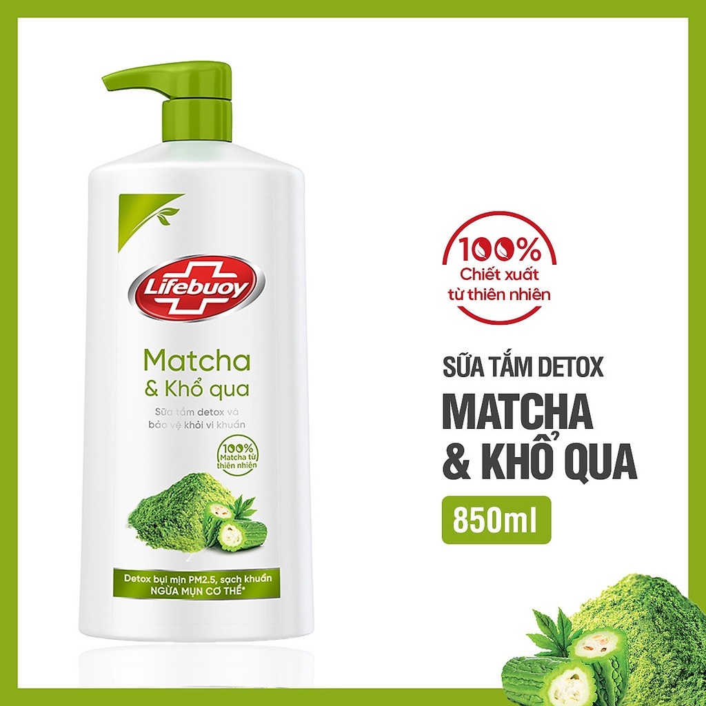 Sữa Tắm Lifebuoy Trà Xanh Khổ Qua (850g)