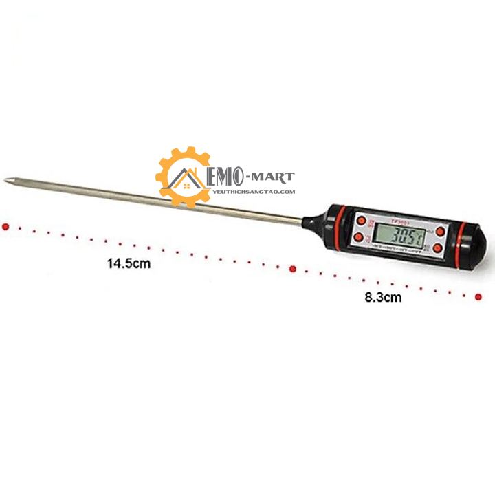 [FreeshipMAX] Que đo nhiệt độ hiển thị màn hình điện tử