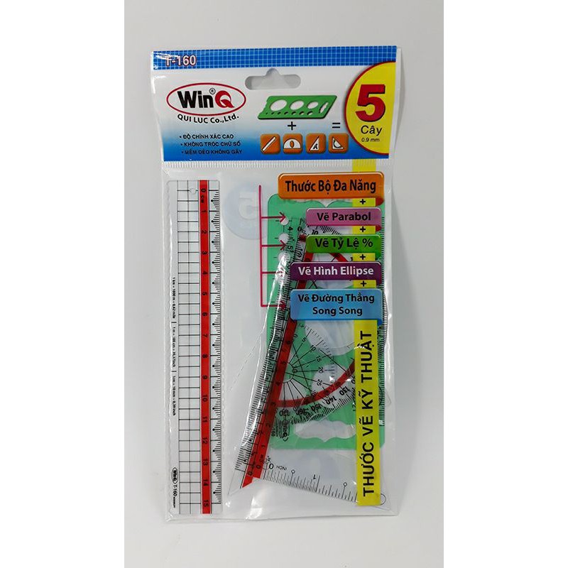Bộ 5 Thước Dẻo Winq T160