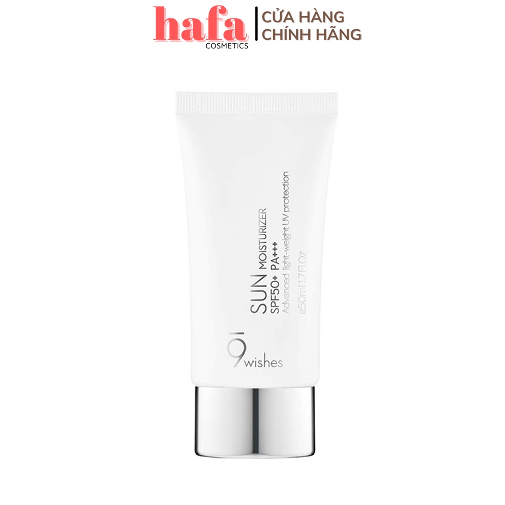Kem Chống Nắng 9 Wishes Sun Moisturizer 50ml & 9 Wishes Pine Lightweight Sunscreen 50ml