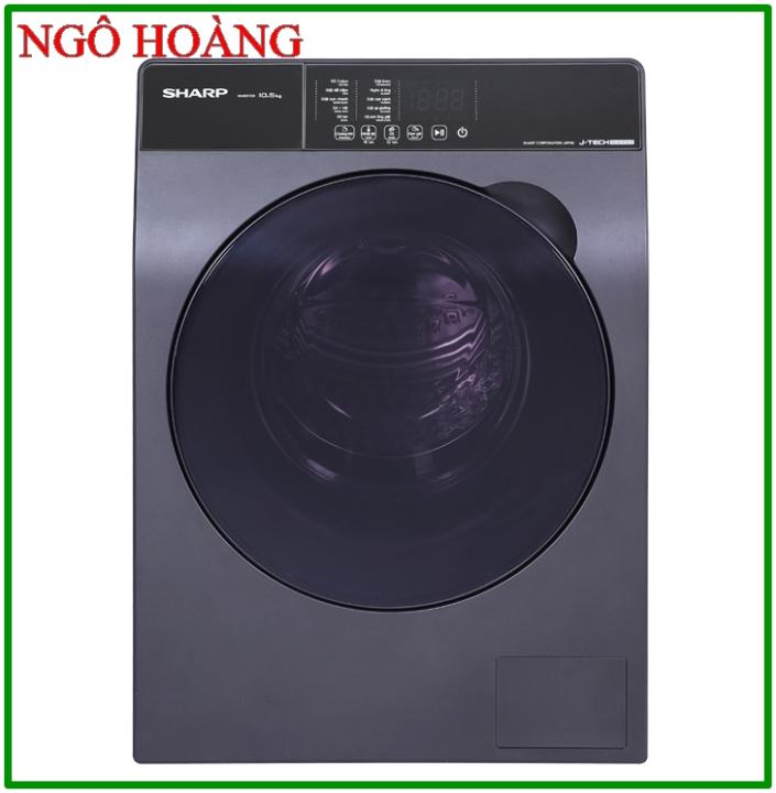 TRẢ GÓP 0% – Máy giặt Sharp Inverter 10.5 Kg ES-FK1054SV-G Mới 2021( Miễn phí giao hàng TPHCM-Ngoại tỉnh liên hệ 0909402479)