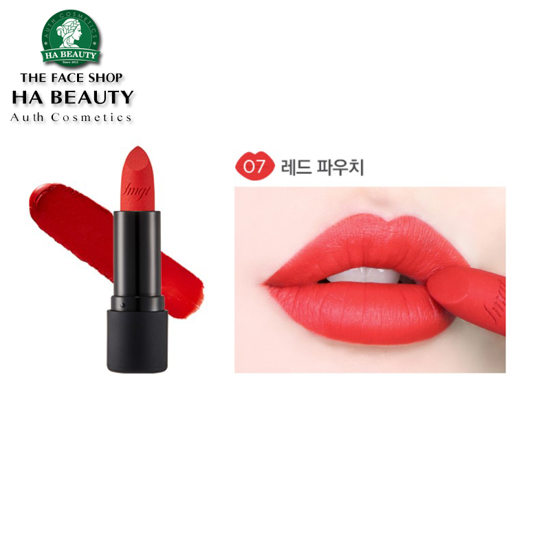Son lì dưỡng siêu mịn có nhiều màu trẻ trung sang trọng môi quyến rũ The Face Shop fmgt Rouge True Matte 3.6g