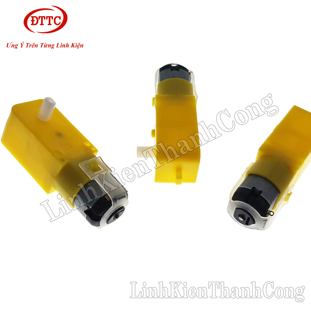 Động Cơ Giảm Tốc TT130 3V-9V Trục Kép
