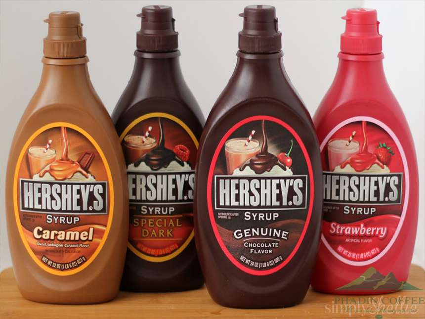Sốt Socola / Caramel / Dâu Syrup Hershey's Nhỏ 680g