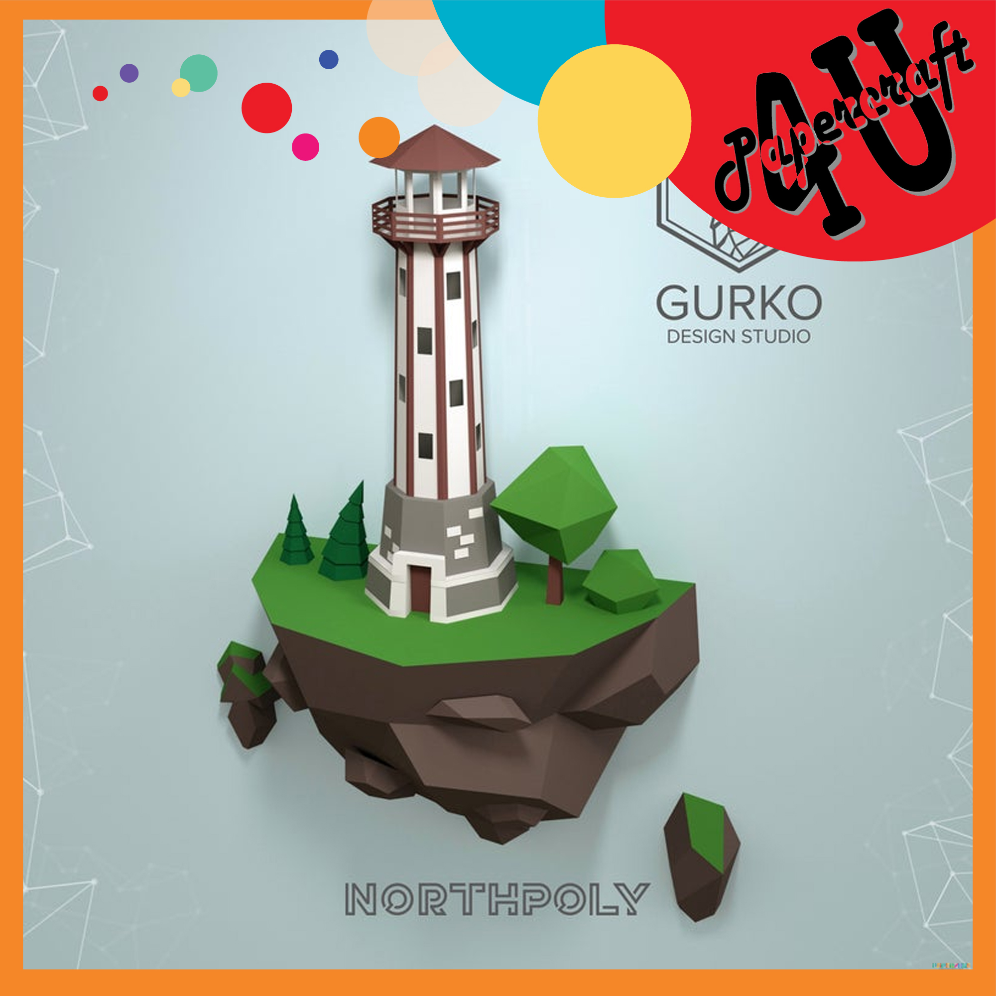 Mô hình giấy 3D treo tường: Ngọn hải đăng