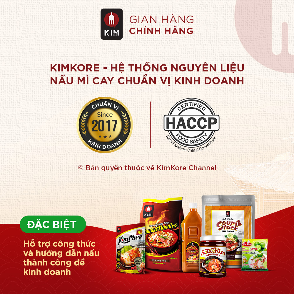 Combo 6 Hộp Sốt Mì Cay SauceKim (Mua 5 Tặng 1)