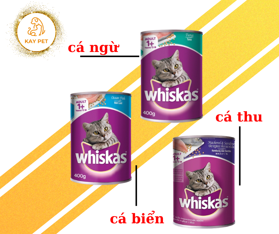 Pate whiskas lon 400gr