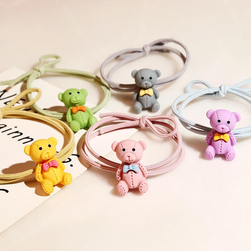 (01PCS) THUN CỘT TÓC CHÚ GẤU
