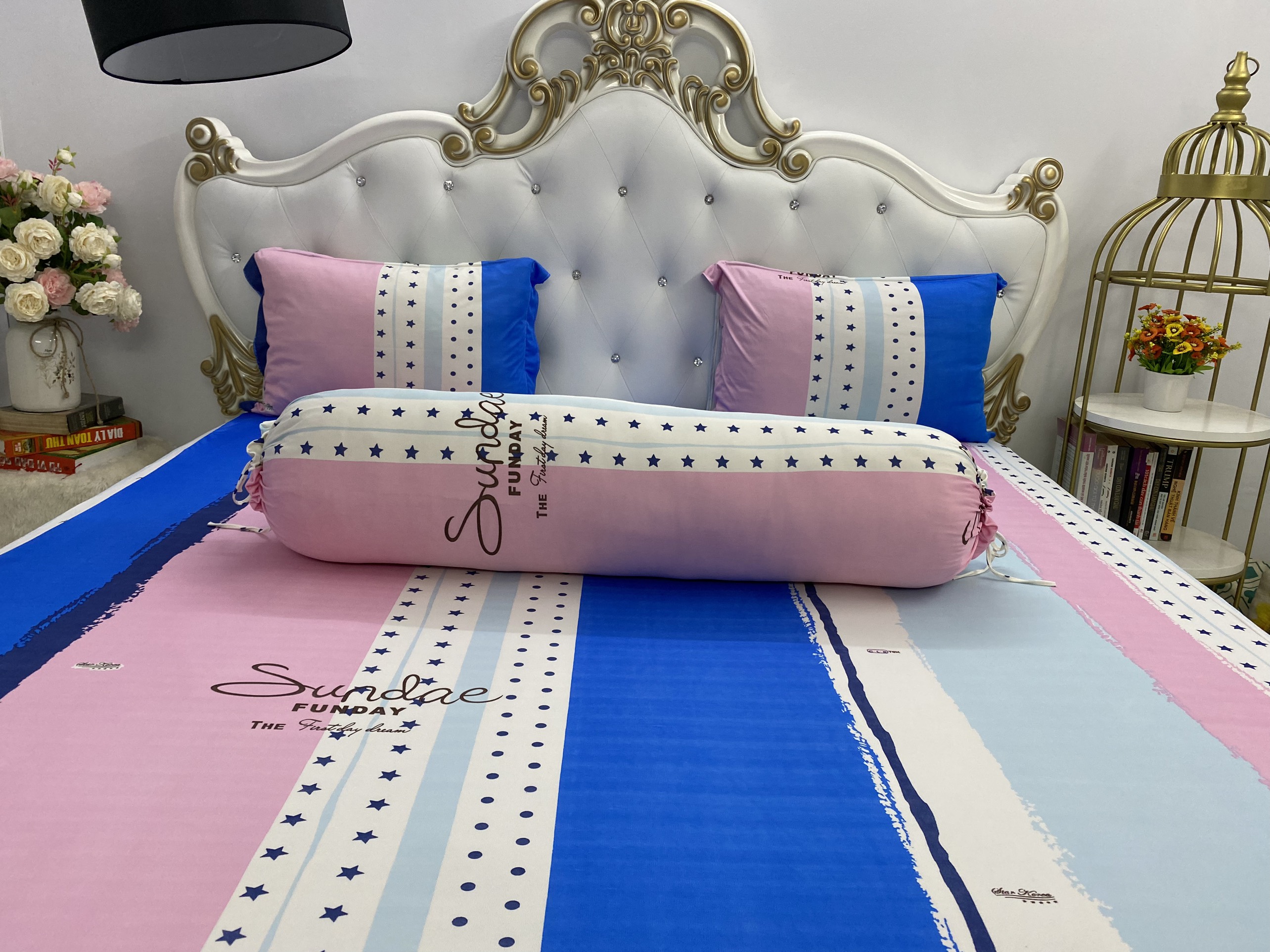 [HCM]Bộ Drap Thun Hàn Quốc mát lạnh { 4 món } BST hè thu