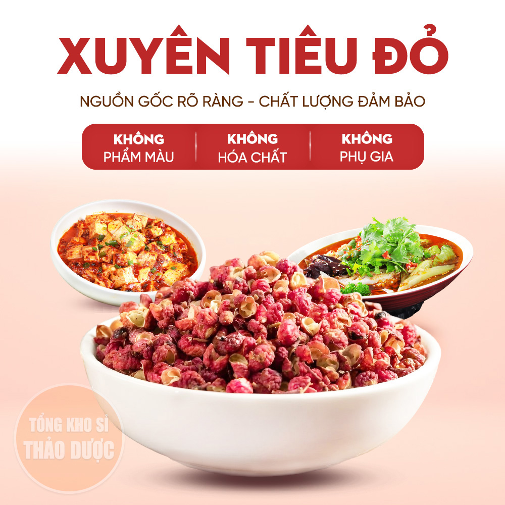 Sichuan Pepper 100g, Red Pepper, Dried, Pepper Flowers for Seasoning, Hot Pot - Herbal Wholesale Warehouse