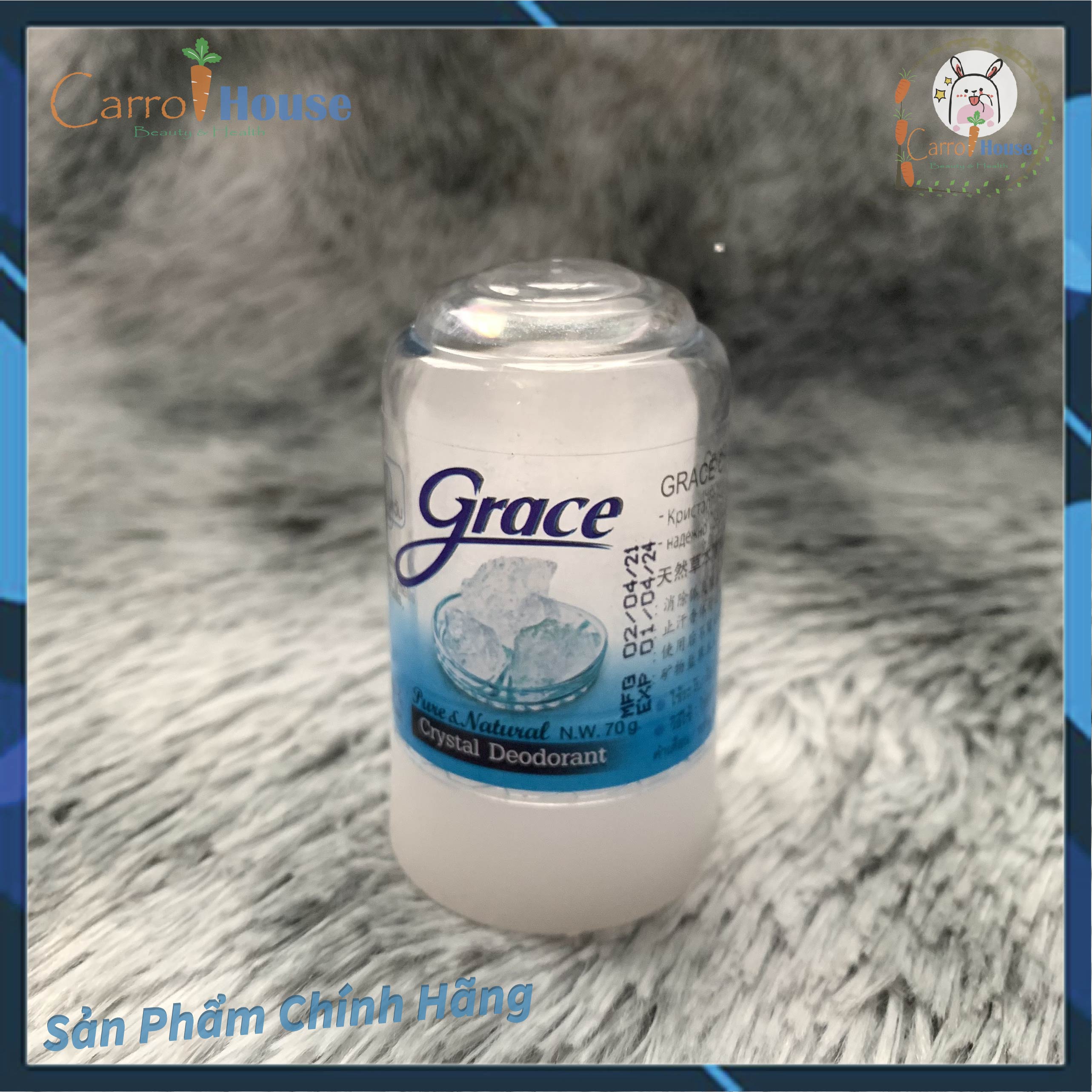 Lăn khử mùi đá khoáng Grace Thái Lan