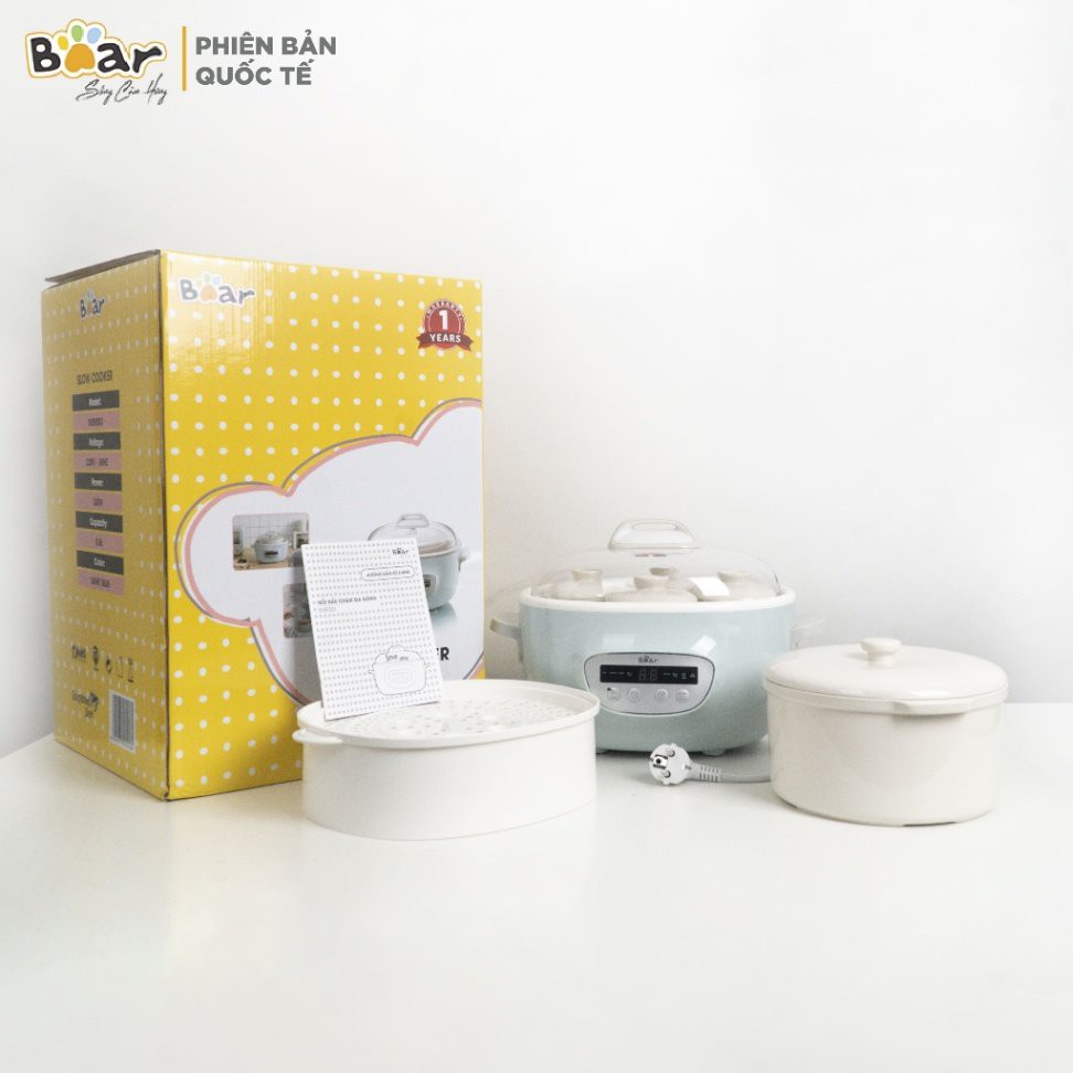 Nồi Nấu Chậm BEAR SUBE003 2.5L Bản Quốc Tế