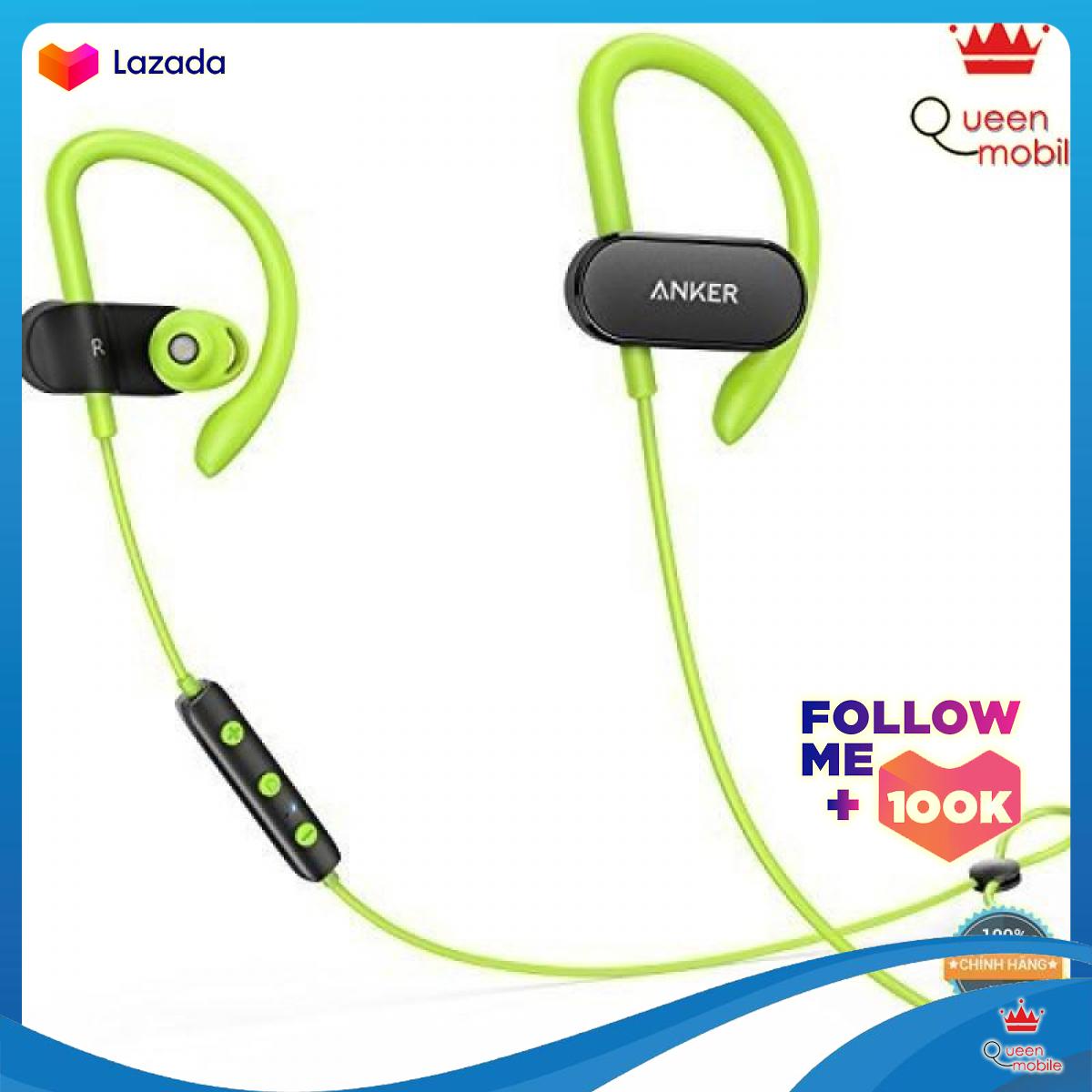 [HCM]Tai Nghe Bluetooth Anker SoundBuds Curve xanh lá - A3263