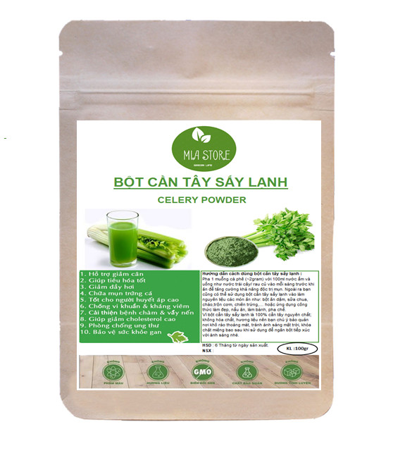 1KG Bột Cần Tây Sấy Lạnh - Nguyên Chất, Thơm Ngon
