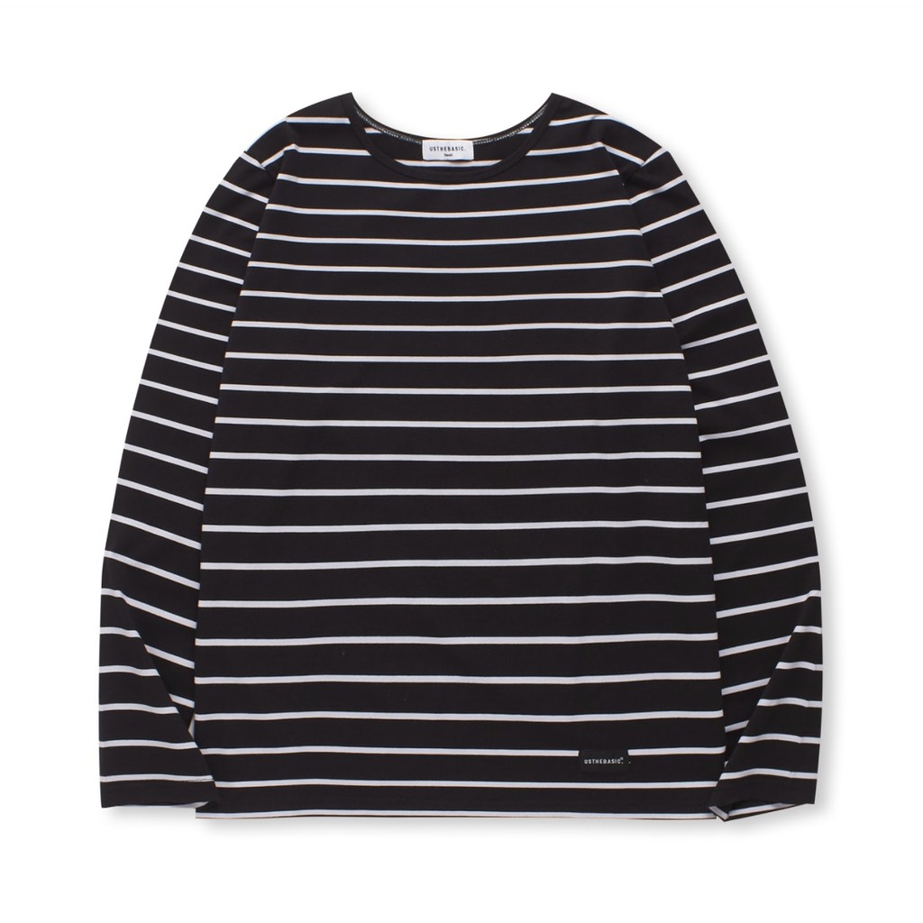 Usthebasic - Áo thun unisex tay dài kẻ sọc Basic Stripe Long Sleeves Tee