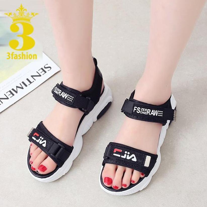 Giày Sandal Nữ Đế Gấu Cao Quai Ngang Phong Cách Hàn Quốc - 3136 giá rẻ