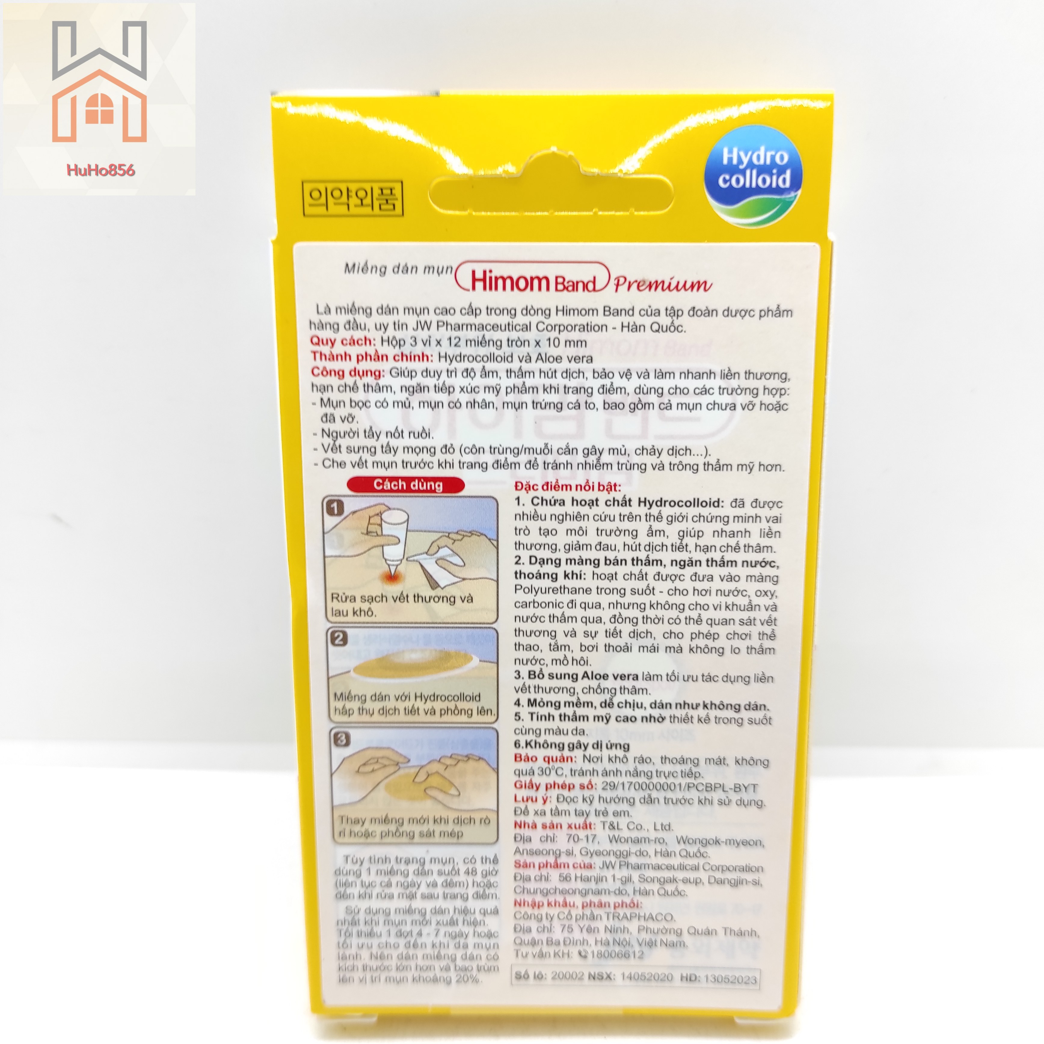 Miếng Dán Mụn Himom Band Premium - 1 vỉ 12 miếng