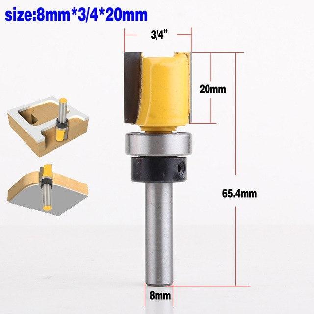 Bộ 4 mũi phay gỗ, đánh cạnh, cốt 8mm