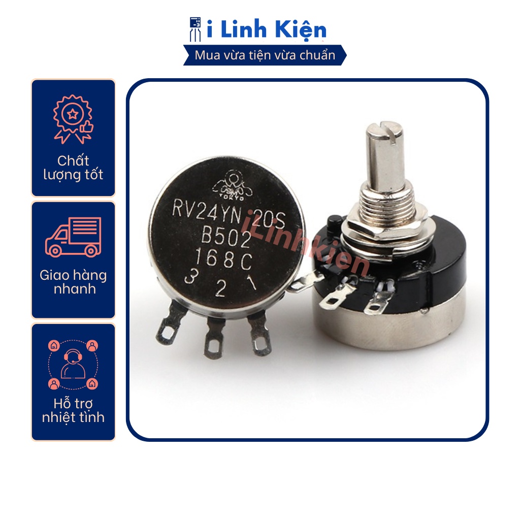 Chiết áp đơn 1K TOCOS RV24YN 20S B102