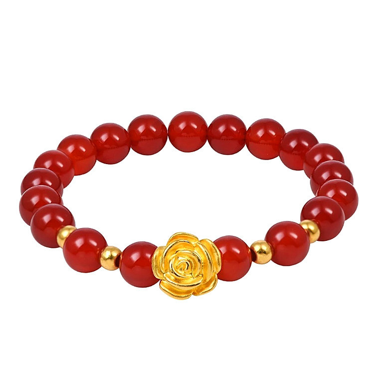 [HCM] VÒNG TAY PHONG THUỶ **MÃ NÃO ĐỎ** CHO NỮ. [ PHÙ HỢP VỚI MỆNH THỔ + HOẢ ]