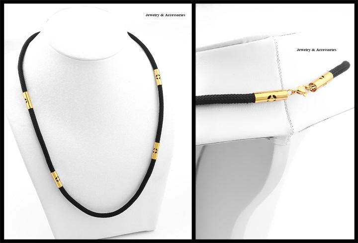 [HCM]DÂY CHUYỀN NAM NỮ DÙ THÁI LAN KHÓA HỌA TIẾT KIM TIỀN  MẠ VÀNG _4LY .