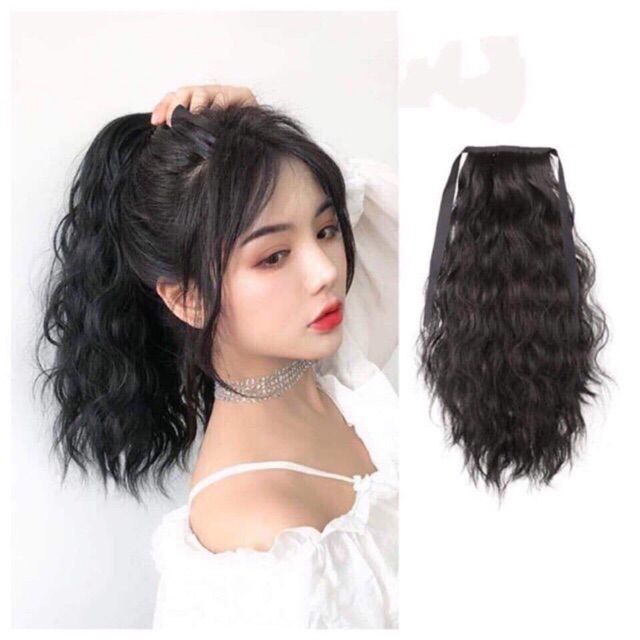 Tóc giả cột xù ngắn❤️freeship-ảnh