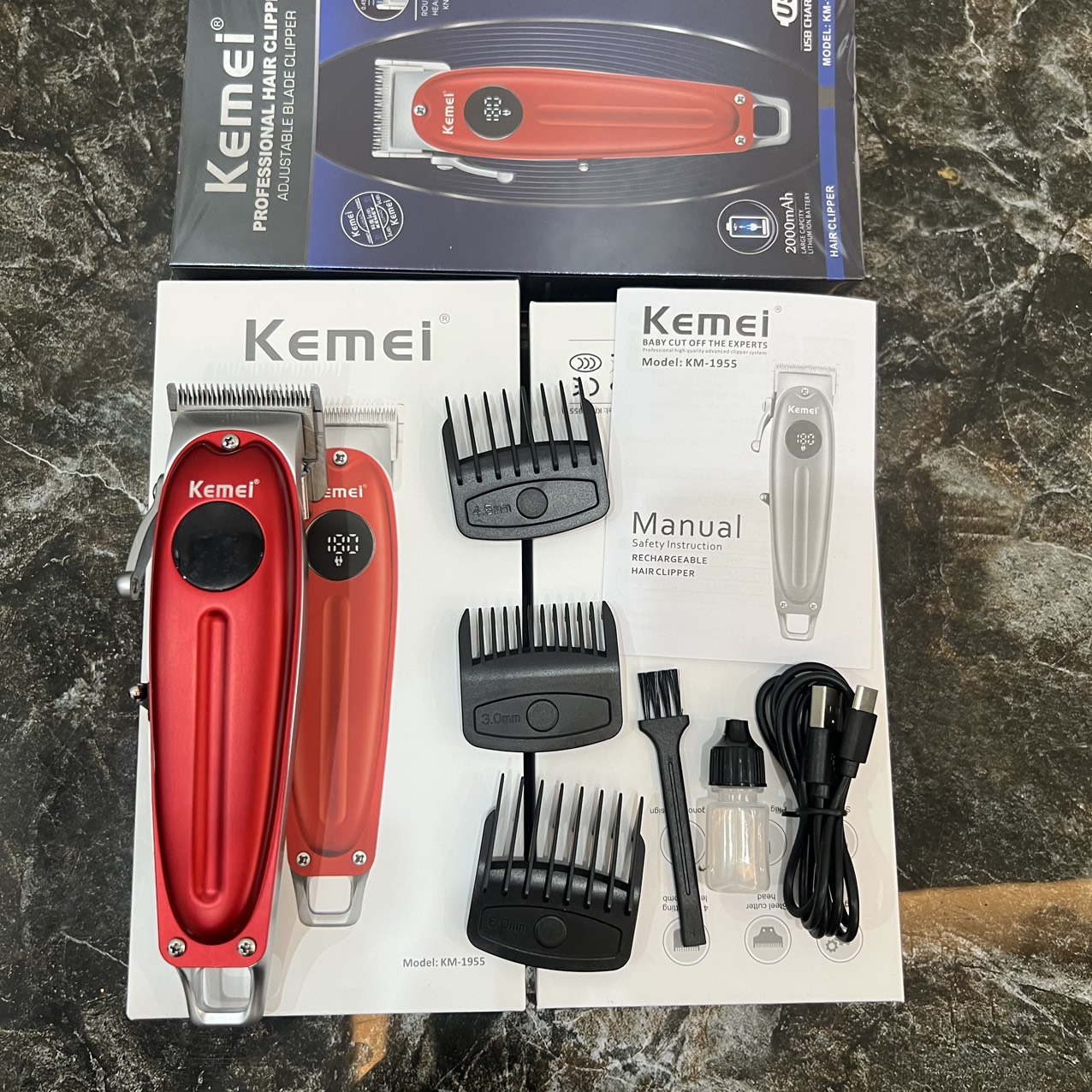 Tông đơ cắt tóc Kemei km-1955