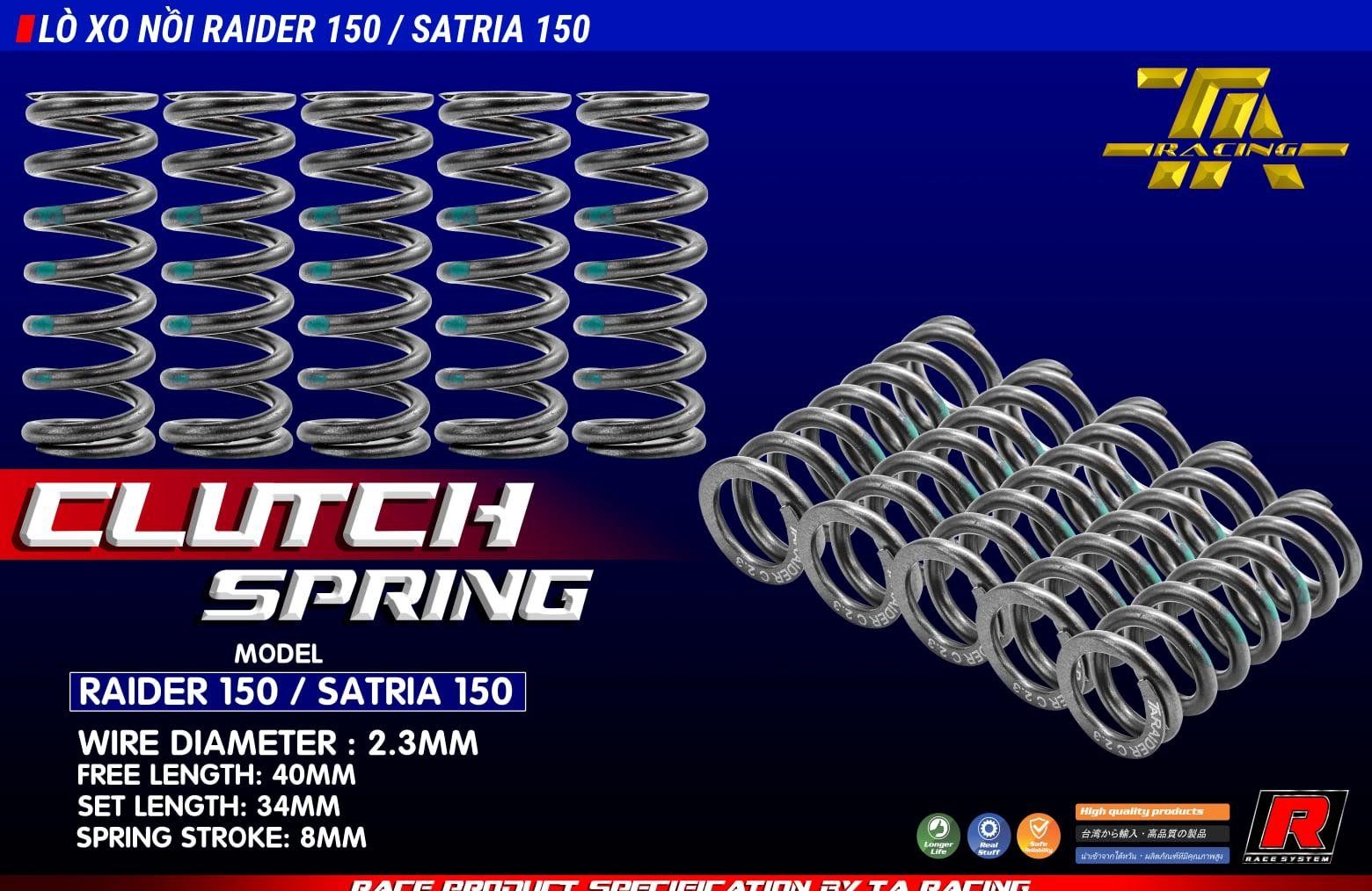 Lò xo nòi -Raider satria 150 -TA racing 2.3mm