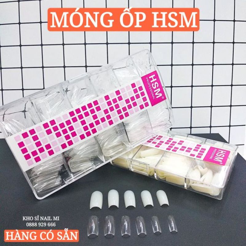 MÓNG ÚP HSM CHÍNH HÃNG - HỘP 500 MÓNG PHOM CHUẨN ĐẸP KHÔNG CẦN DŨA giá rẻ