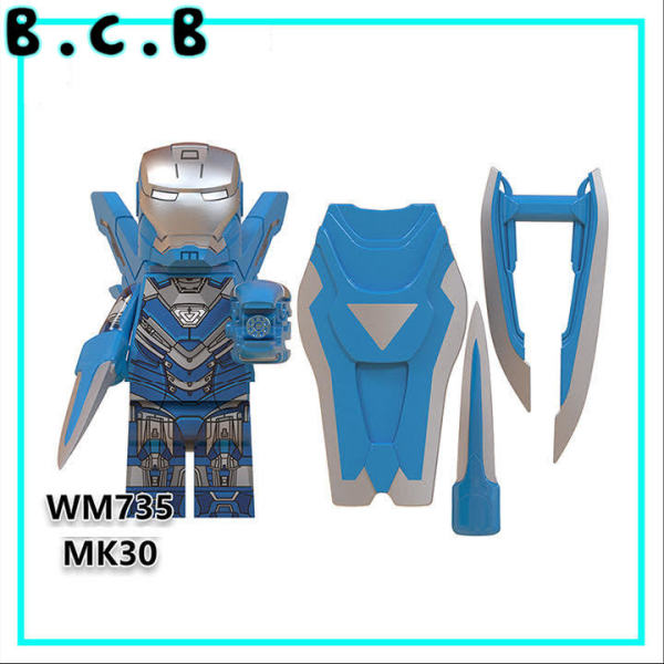 Iron man - Người sắt đồ chơi lắp ráp minifigure -non lego siêu anh hùng - Super Hero MK của hãng Marvels - WM6065