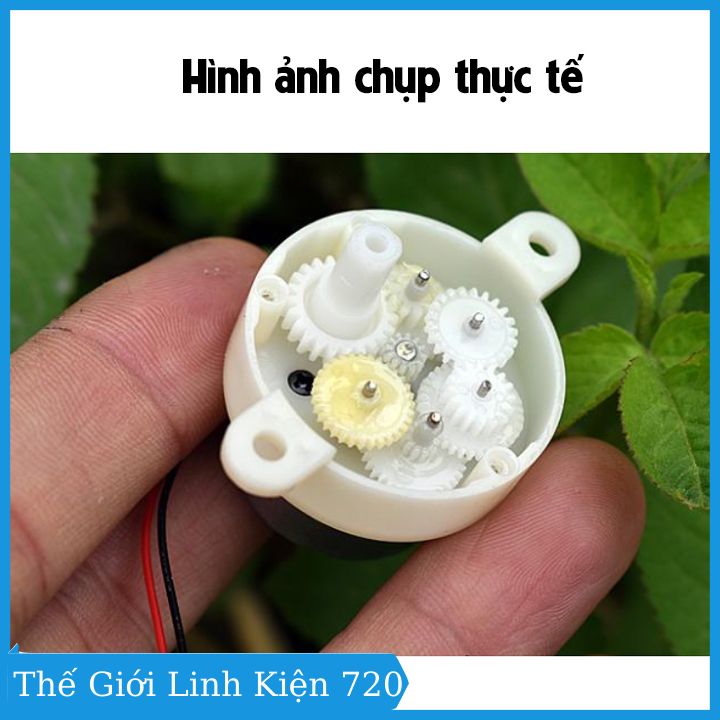 Động cơ giảm tốc JS30 6-12VDC tốc độ motor 8-16.5 Vòng/phút