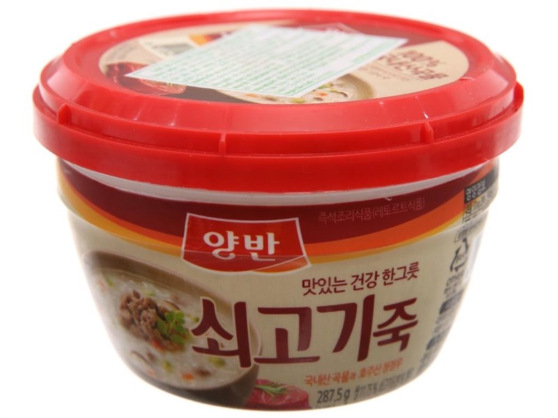 Cháo Ăn Liền Yangban Rice Porridge 287.5g (Product From South Korea)