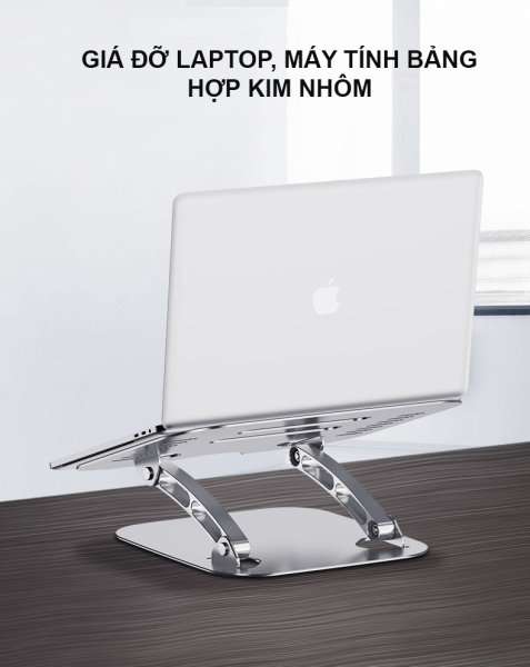 Bảng giá Giá đỡ Laptop Ipad Macbook làm từ hợp kim nhôm cao cấp hỗ trợ tản nhiệt giảm mỏi cổ Phong Vũ
