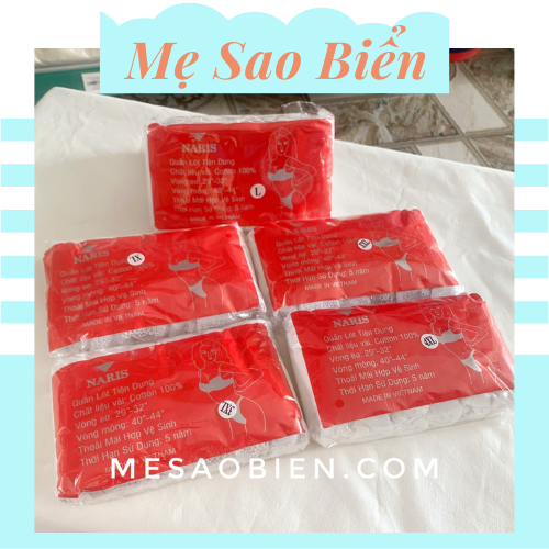 Set 6 quần lót giấy cotton Naris cho mẹ