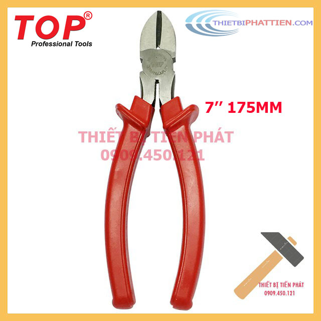 [HCM]Kềm Cắt, Kìm Cắt 7'' (180mm), 6'' (150mm) Cán Đỏ TOP Mã Tp-4002 Cao Cấp (Chính Hãng)