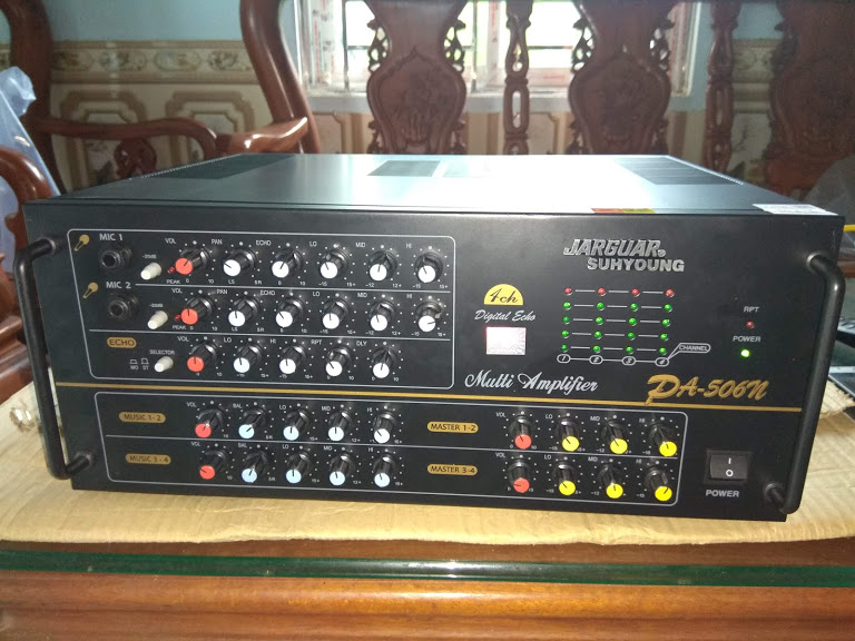 [Trả góp 0%]Âm ly karaoke JARGUAR 506 KOMI Madein Korea chất lượng cao ,do Komi việt nam bảo hành điện tử. chống hú mico có tem hãng.