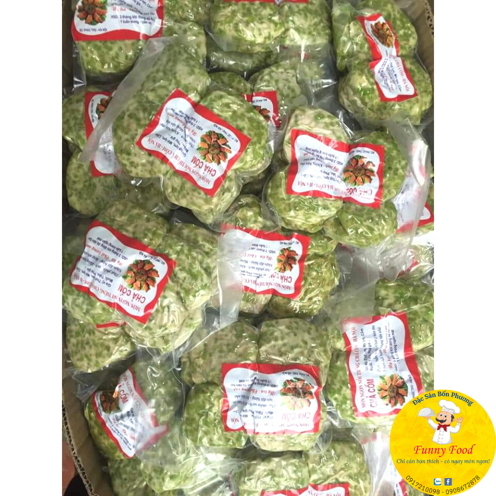 [ HOÀN TIỀN 10% ]Chả Cốm Hà Nội – Chả Cốm 500g – [Ship Hỏa Tốc HCM] – Funnyfood