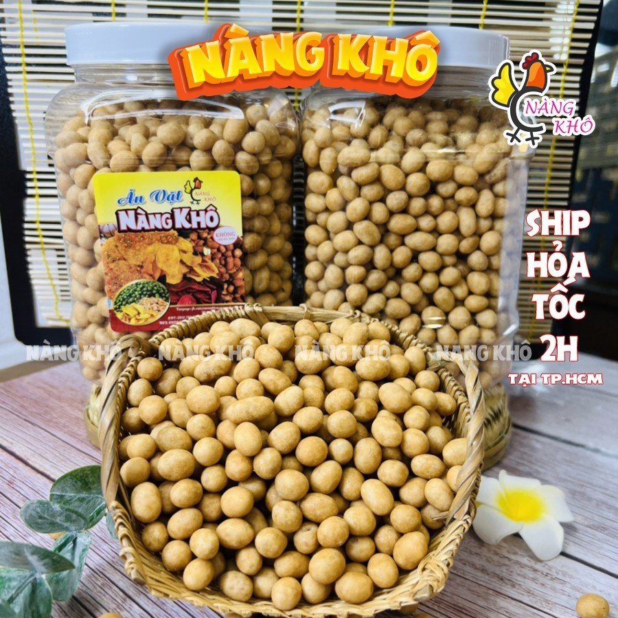 1Kg Đậu Phộng Da Cá Cốt Dừa (Giòn ngon – Bổ dưỡng) | Đồ ăn vặt Nàng Khô