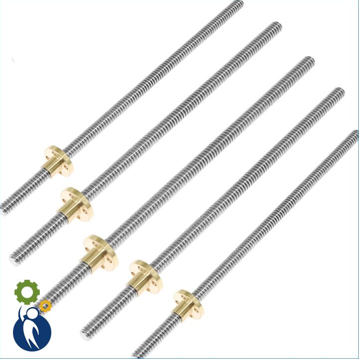 Thanh Vít Me Bước 8 đường kính thanh 8mm dài 30cm (không kèm đai ốc)