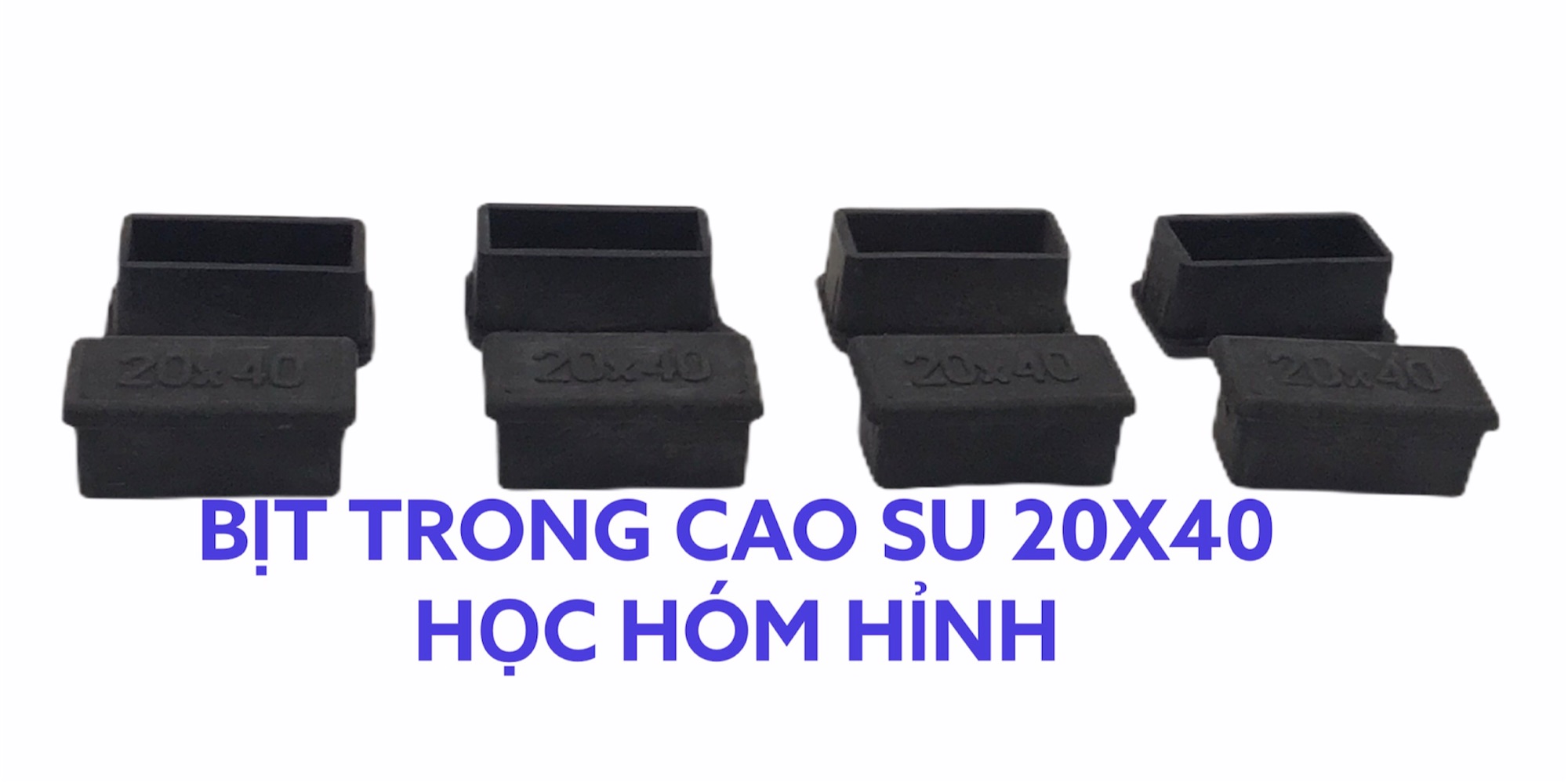 Combo 10 Chụp bịt cao su trong sắt hộp 20x40