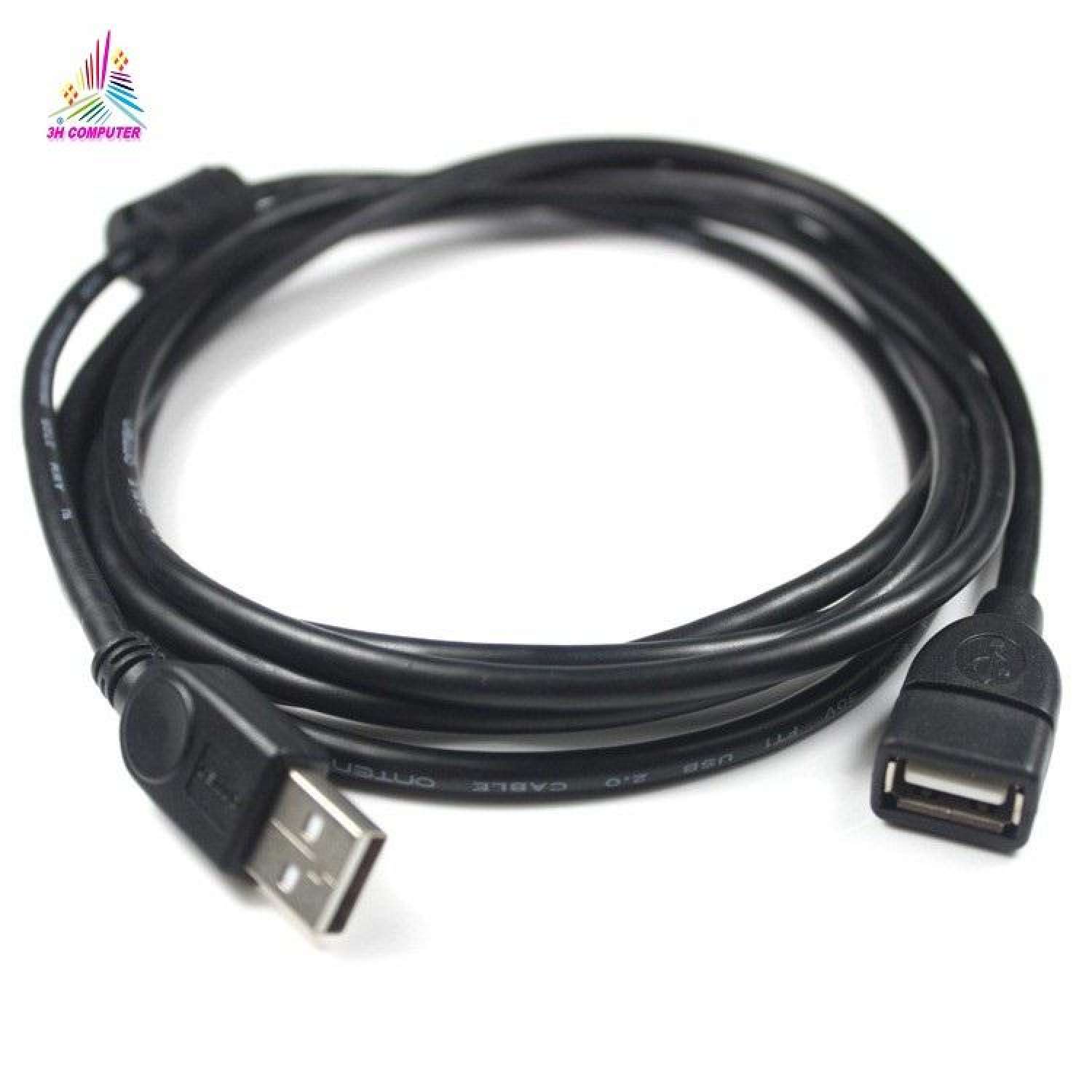 (HCM) Dây cáp nối dài usb Dây usb nối dài 5M - Đen
