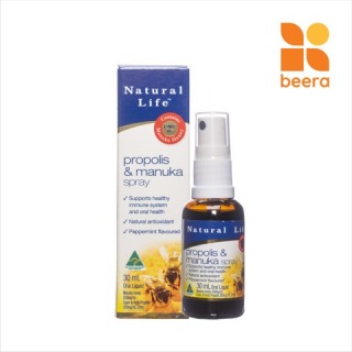 [HCM]Xịt Keo Ong Úc & Manuka 30-Natural Life Beera hỗ trợ giảm nhiệt miệng thơm miệng (30ml) thumbnail
