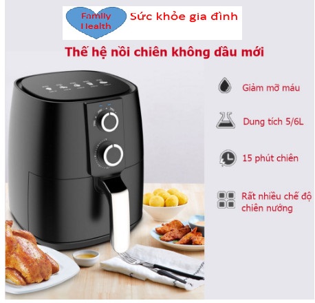 Nồi chiên không dầu Camel 6L