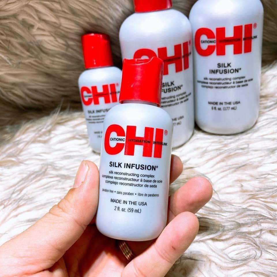 [AUTH - BILL US] TINH DẦU DƯỠNG TÓC CHI SILK INFUSION 59ml