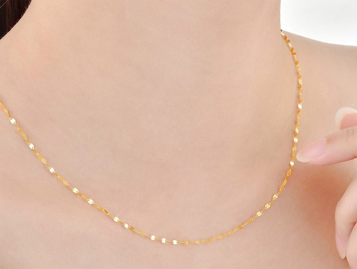 Dây chuyền titan xoắn mảnh (không mặt)