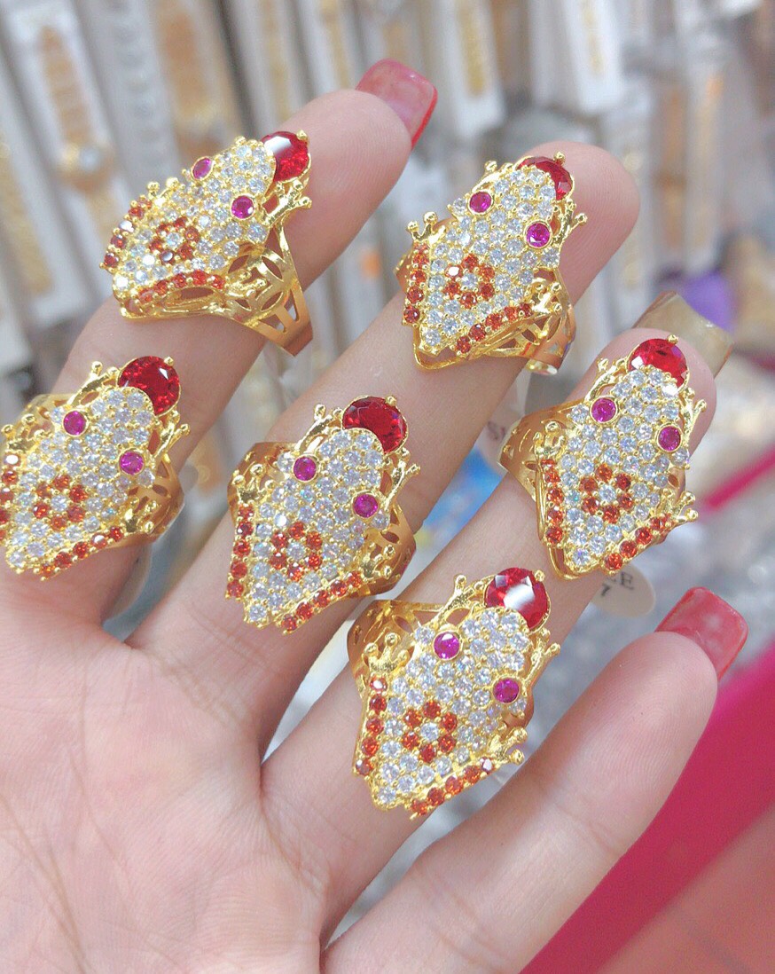 Nhẫn Nữ  Thời Trang Mạ Vàng 18K  Cóc Ngậm Tiền Mẫu 049.2104 - Bền màu, mang đi chơi, đi tiệc đều được- Tubi Cony - trang sức nữ