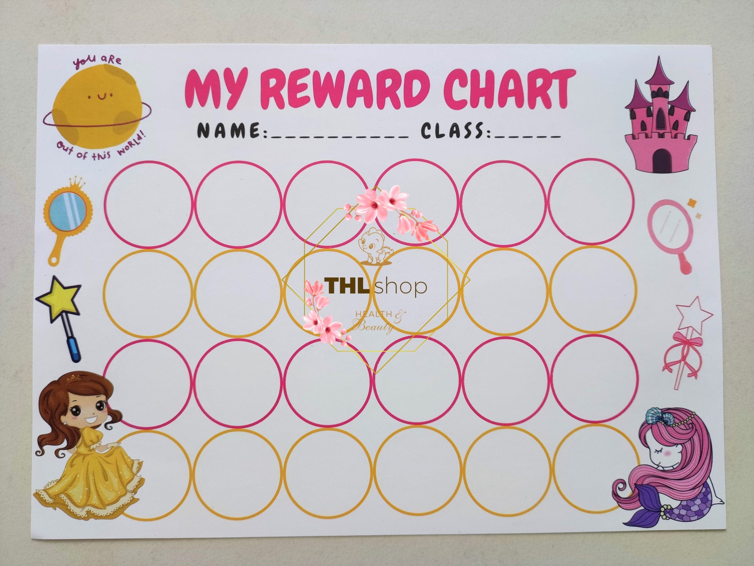 Phiếu tích điểm sticker khen thưởng học sinh